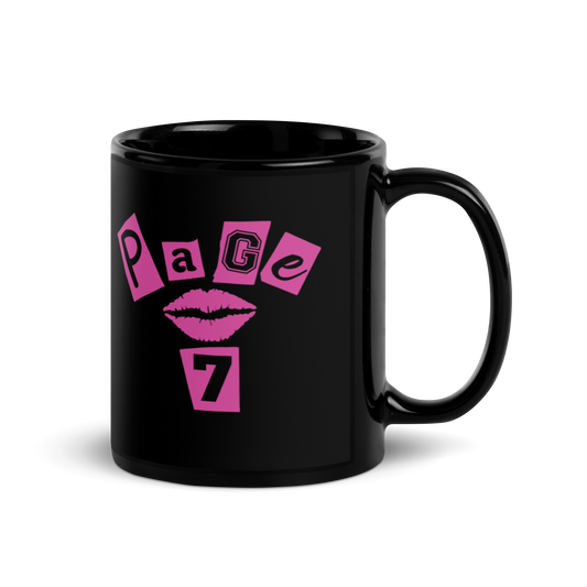 Page 7 Logo Black Glossy Mug