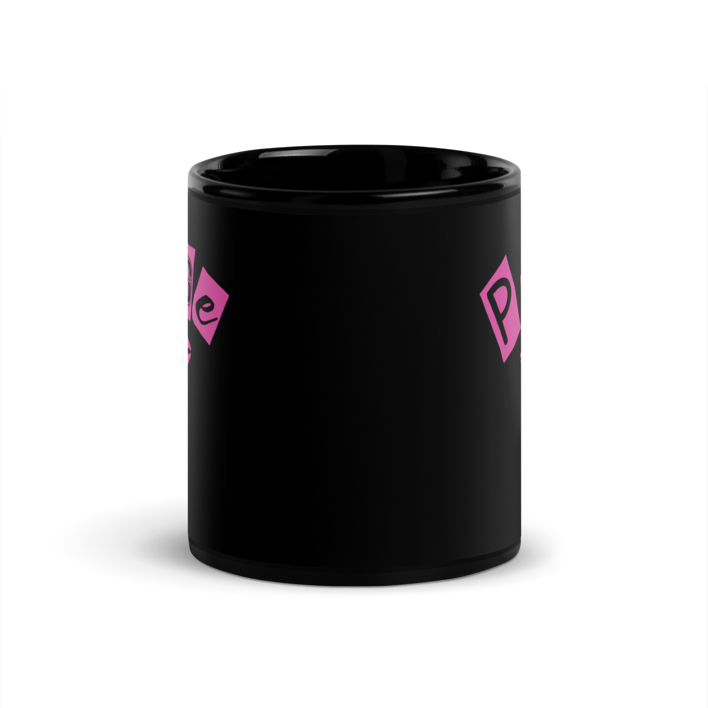 Page 7 Logo Black Glossy Mug