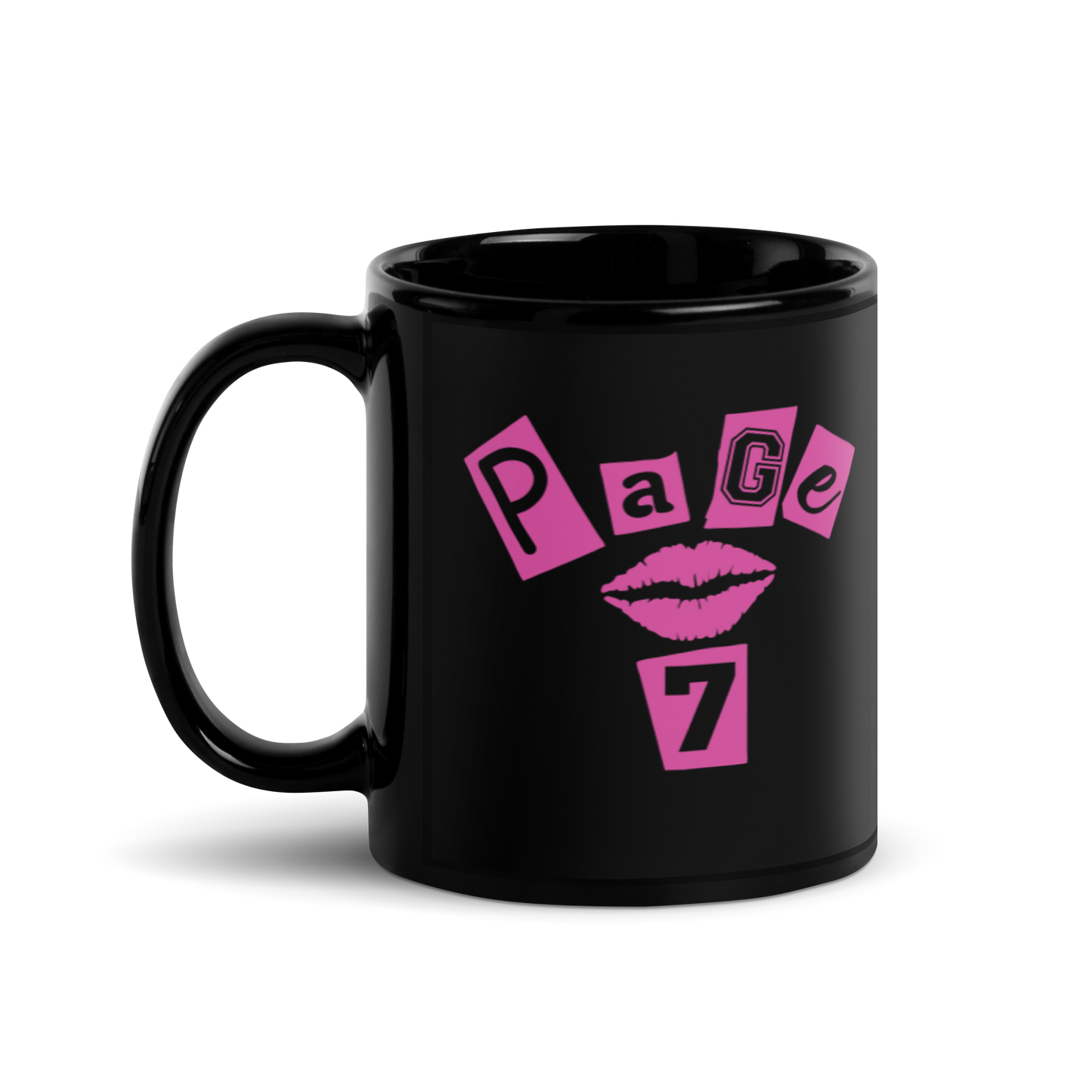 Page 7 Logo Black Glossy Mug