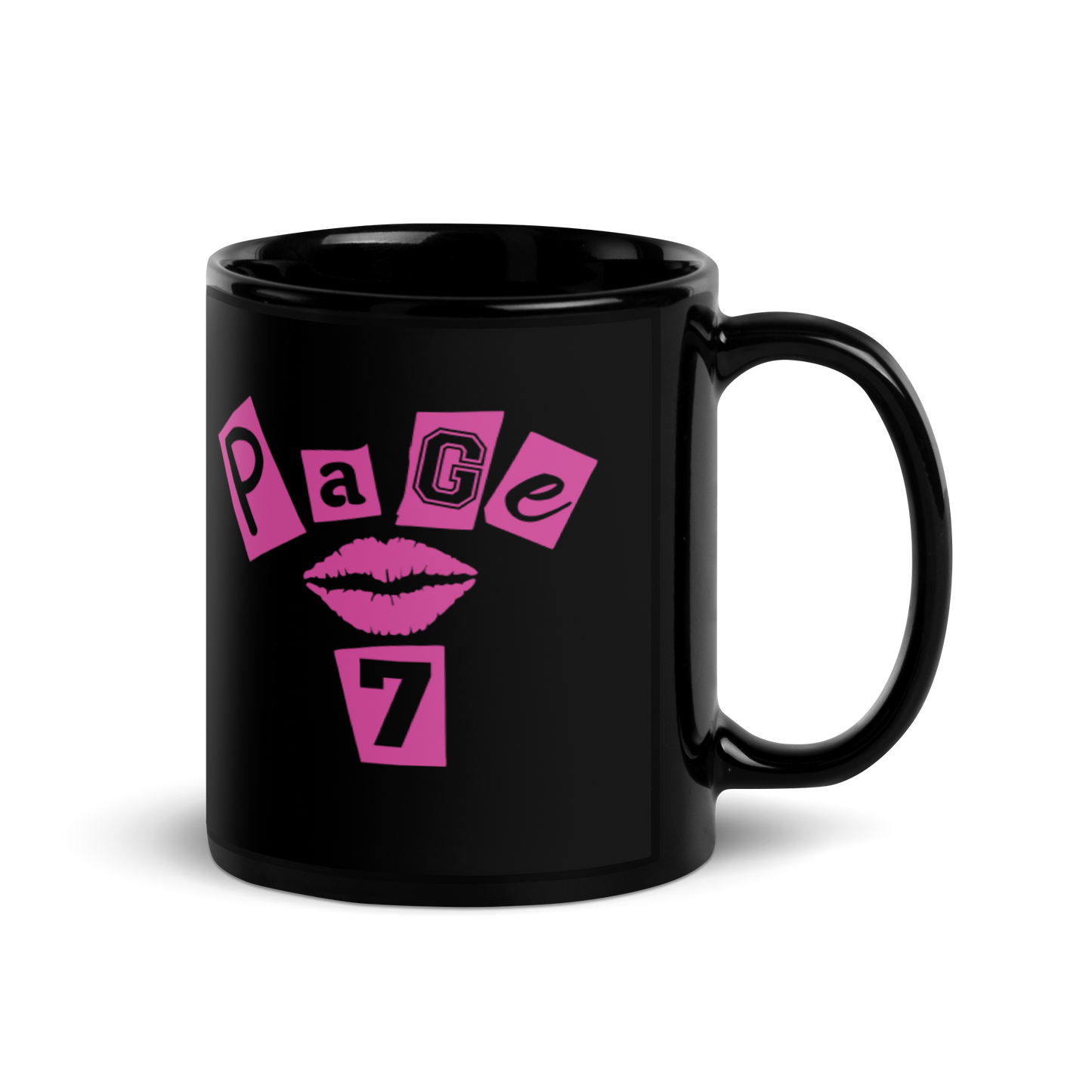 Page 7 Logo Black Glossy Mug